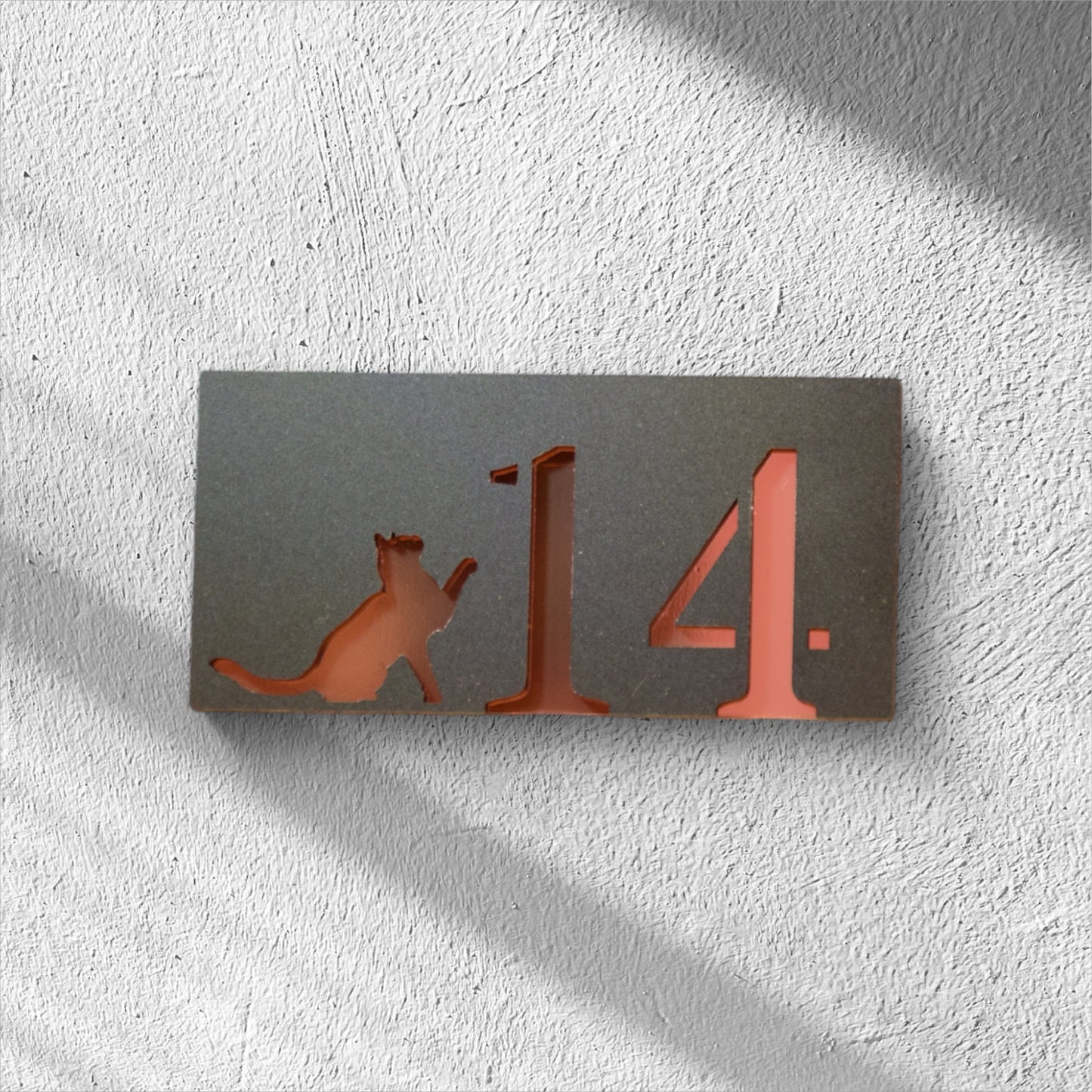 Plăcuță Adresă Personalizată – Design Elegant, Culori Variate, Montaj Ușor Istanbul Cat